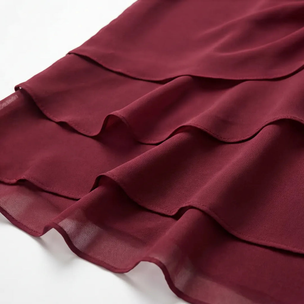 Velara – Women's elegant ruffle midi dress