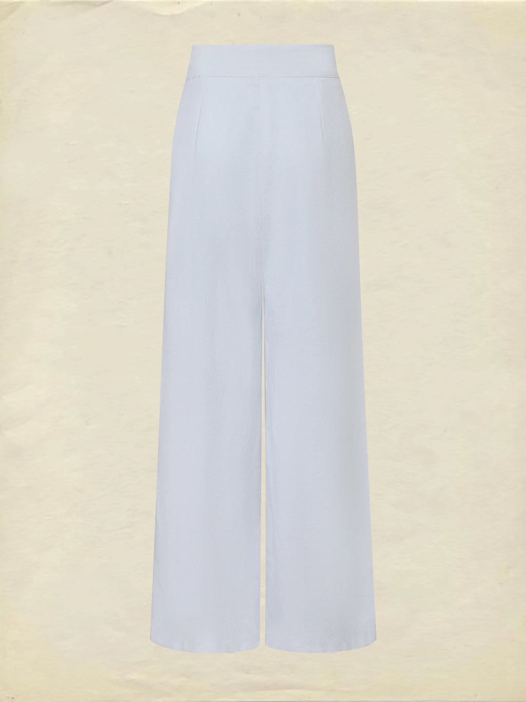 Cotton Pants, Plain, French Vintage, White