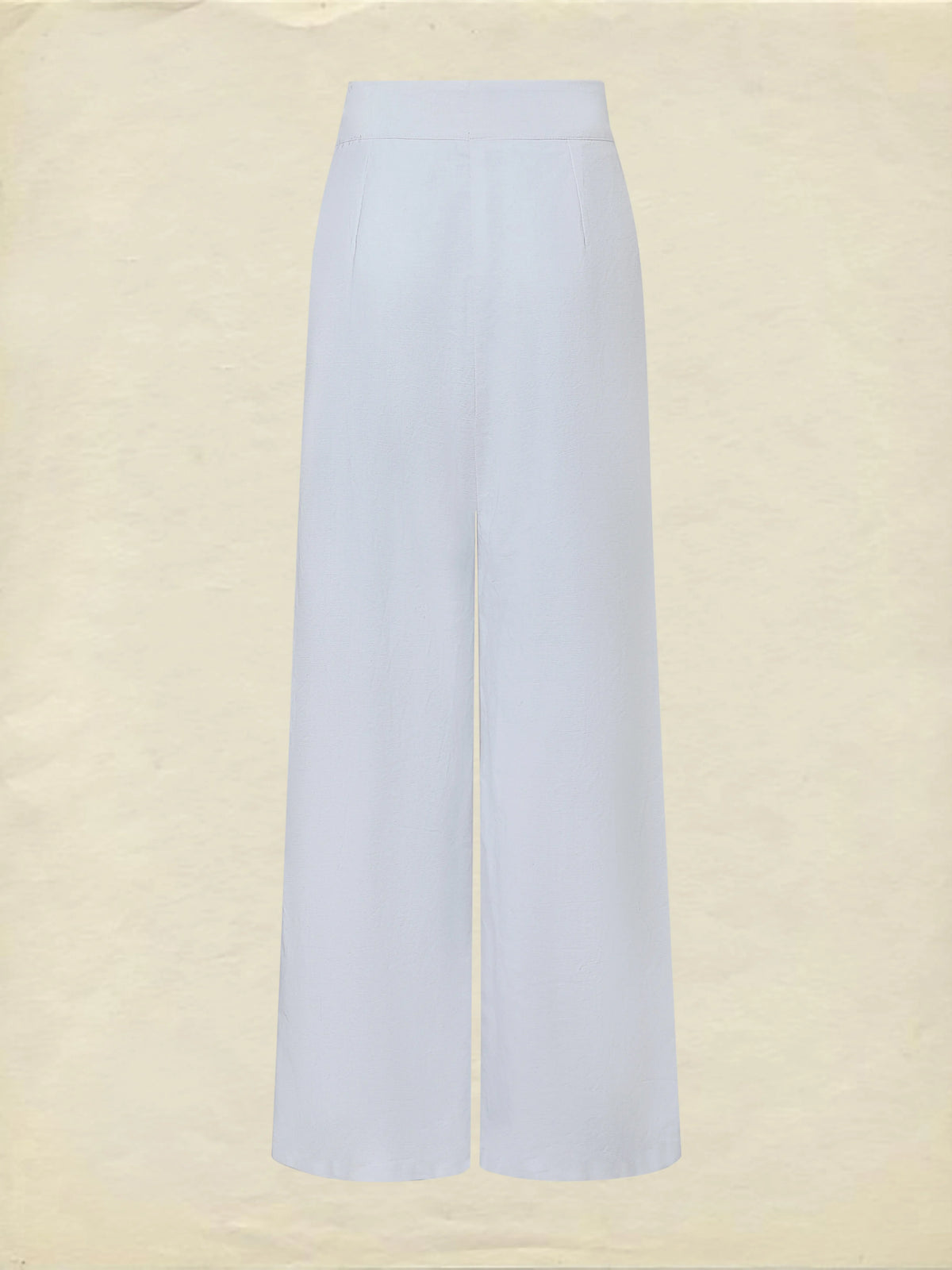 Cotton Pants, Plain, French Vintage, White