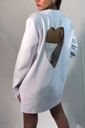 Women's Lapel Love Hot Stamping Diamond Hollow Casual Jacket