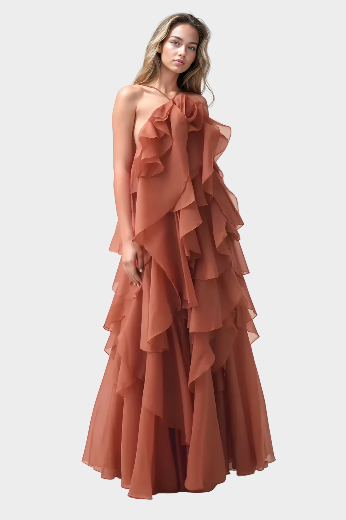 Maxi Dress with a Romantic Feel and Aristocratic Style