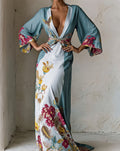Women's Elegant Vintage Printed Robe
