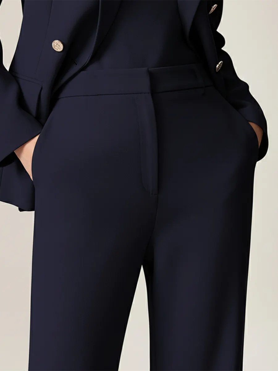 【24-hour shipping out】High-End Fashion Temperament Lapel Double-Breasted Suit
