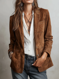 Vintage Brown Suede Jacket