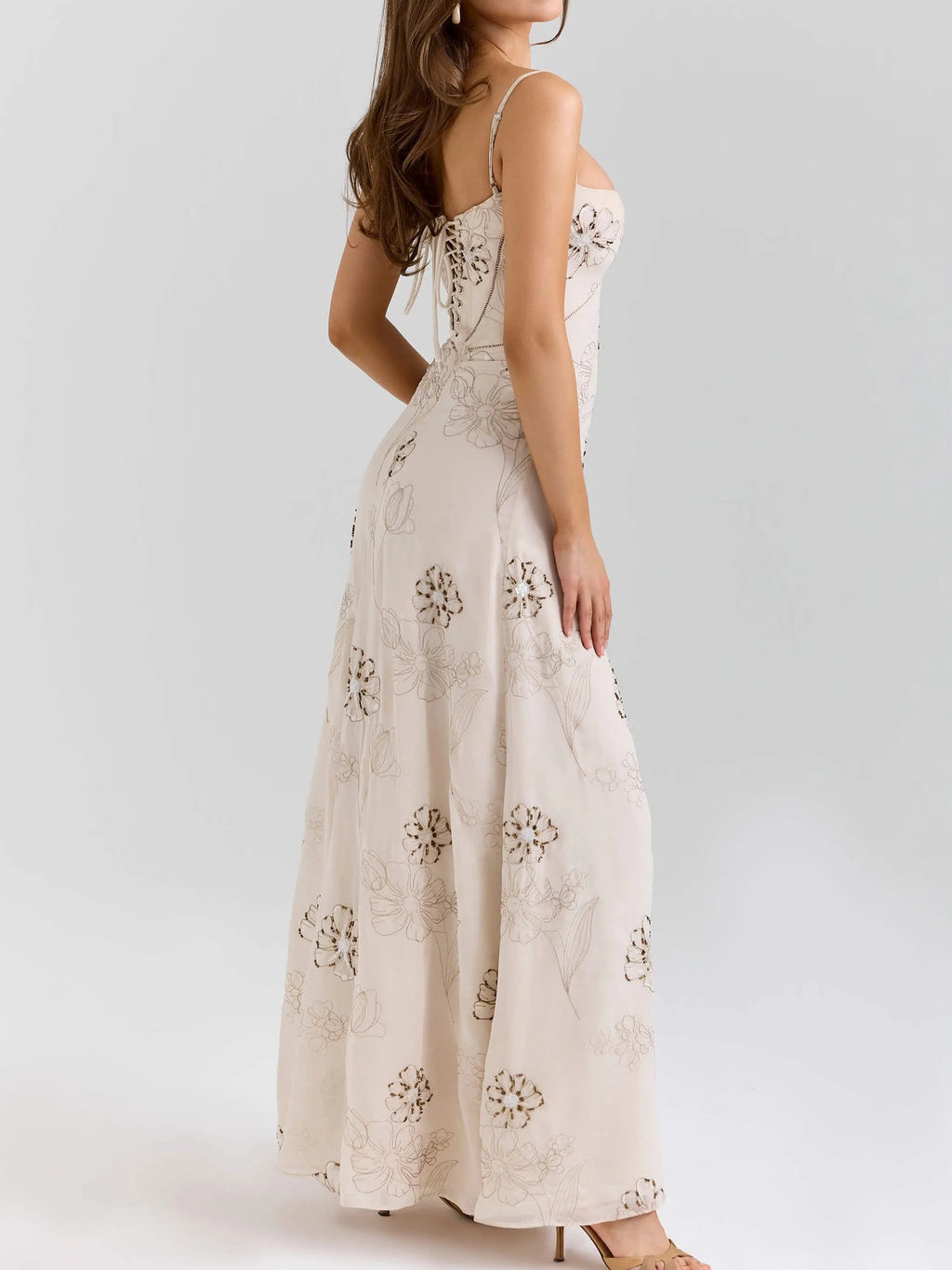 Exquisite Floral Slip Dress