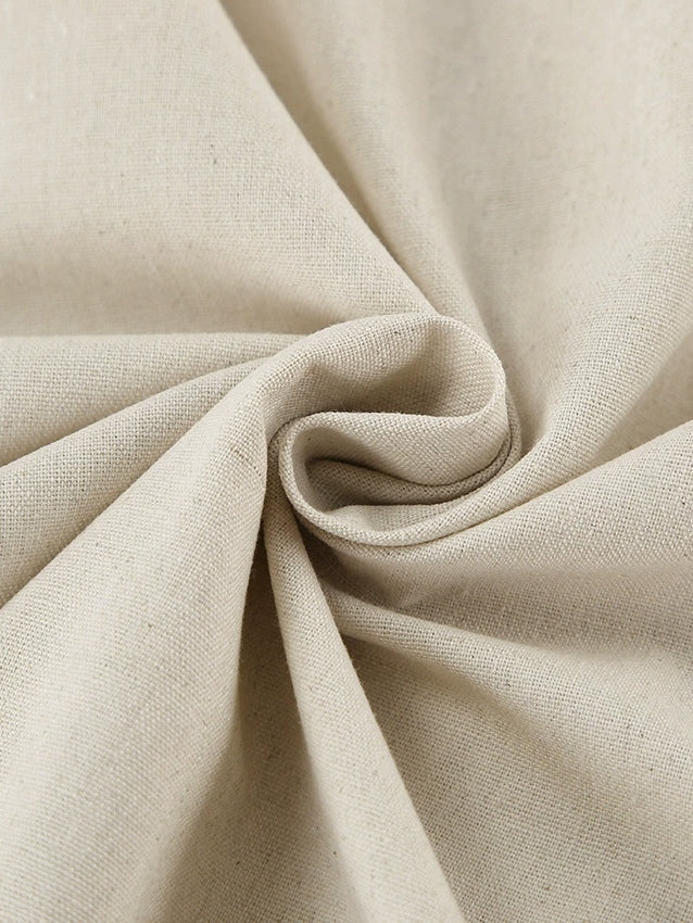 Strapless A-line Linen Long Dress