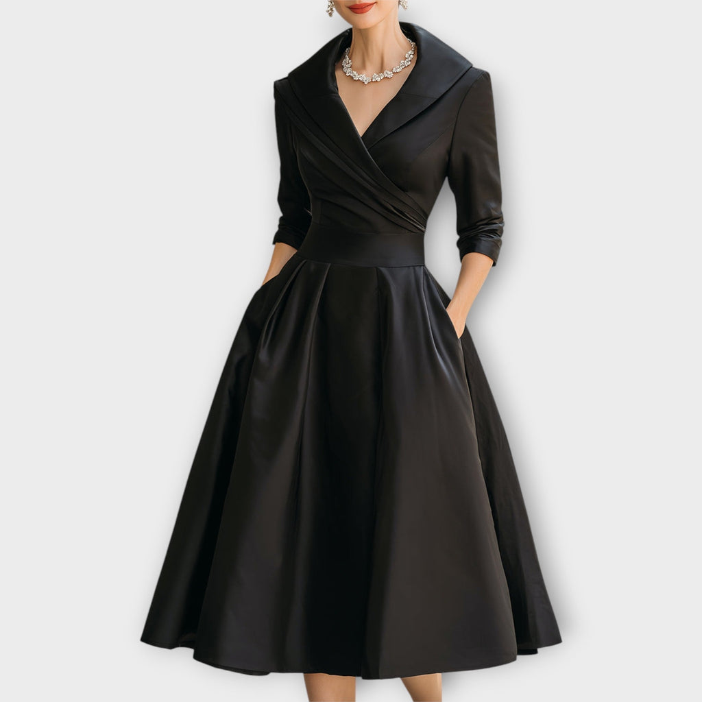 Midi Dress in Satin