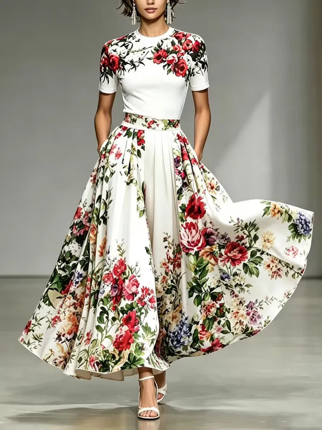 Urban Floral Maxi Skirt