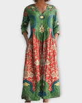 Vintage Floral Maxi Dress