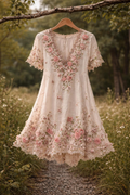 Boho Floral Printed Dress