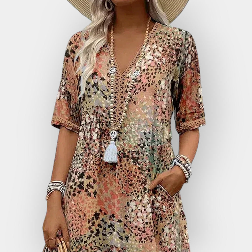 Floral Midi Dress with Style