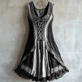 Viking Tribal Celtic Knot Lace Art Linen Tank Dress