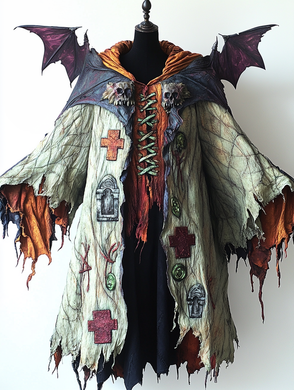 Halloween exaggerated design cape bda3