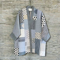 Japanese Style Spliced striped Design Kimono