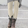 Vintage Pure Wool Pattern Cozy Knit Leggings