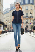 CONTOUR ZIP BLOUSE