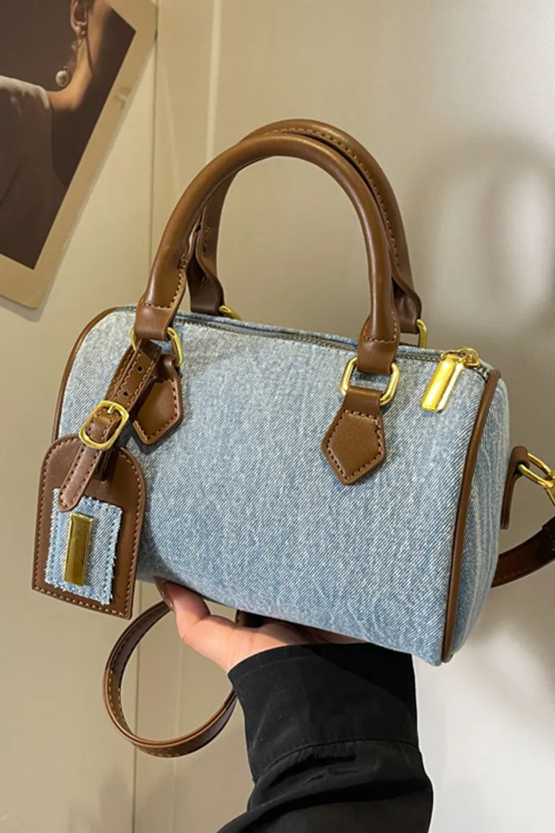 Women's Vintage Denim Pillow Handbag