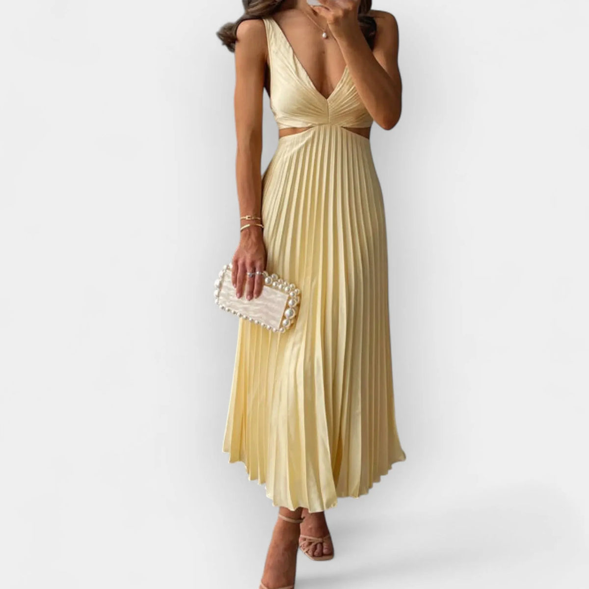 Midi Dress in Satin