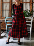 Red and Black Tartan Apron