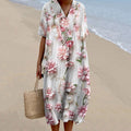 Pearl Floral Print Women'S Dress