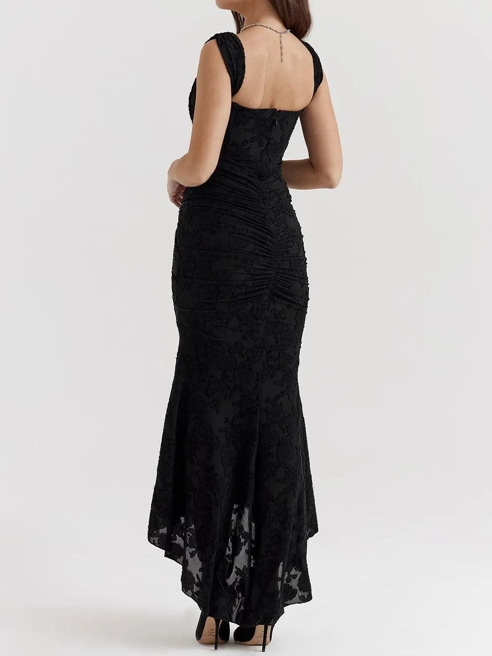 Blue bell floral maxi dress