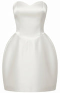 Strapless Bell Shaped Dress White