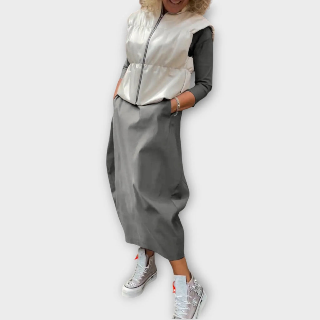 Casual Long Sleeve Maxi Dress