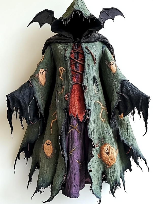 Halloween exaggerated design cape c5fe