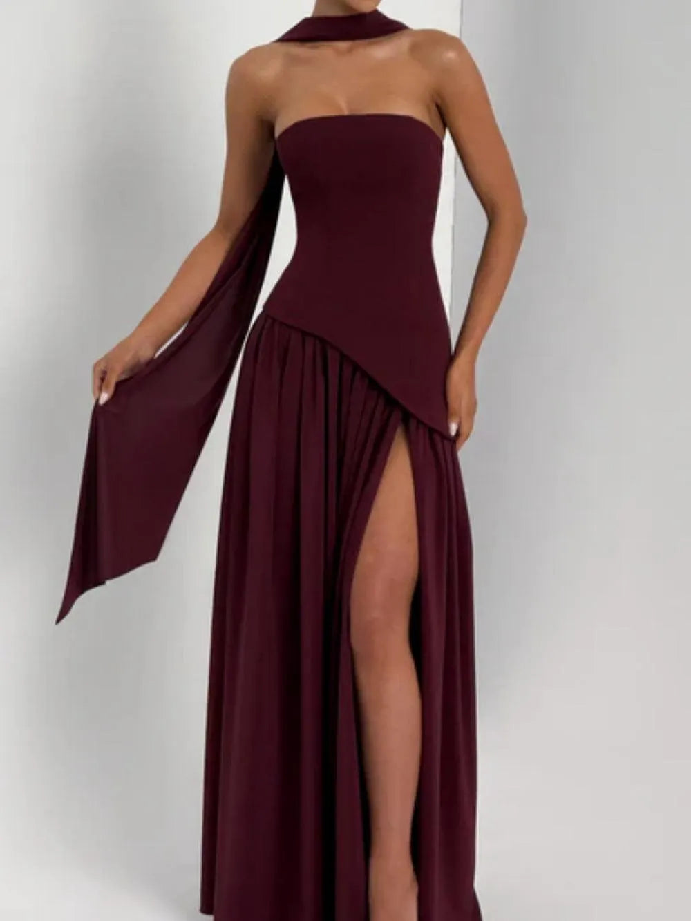 Maliyah Maxi Dress - Cherry Lacquer