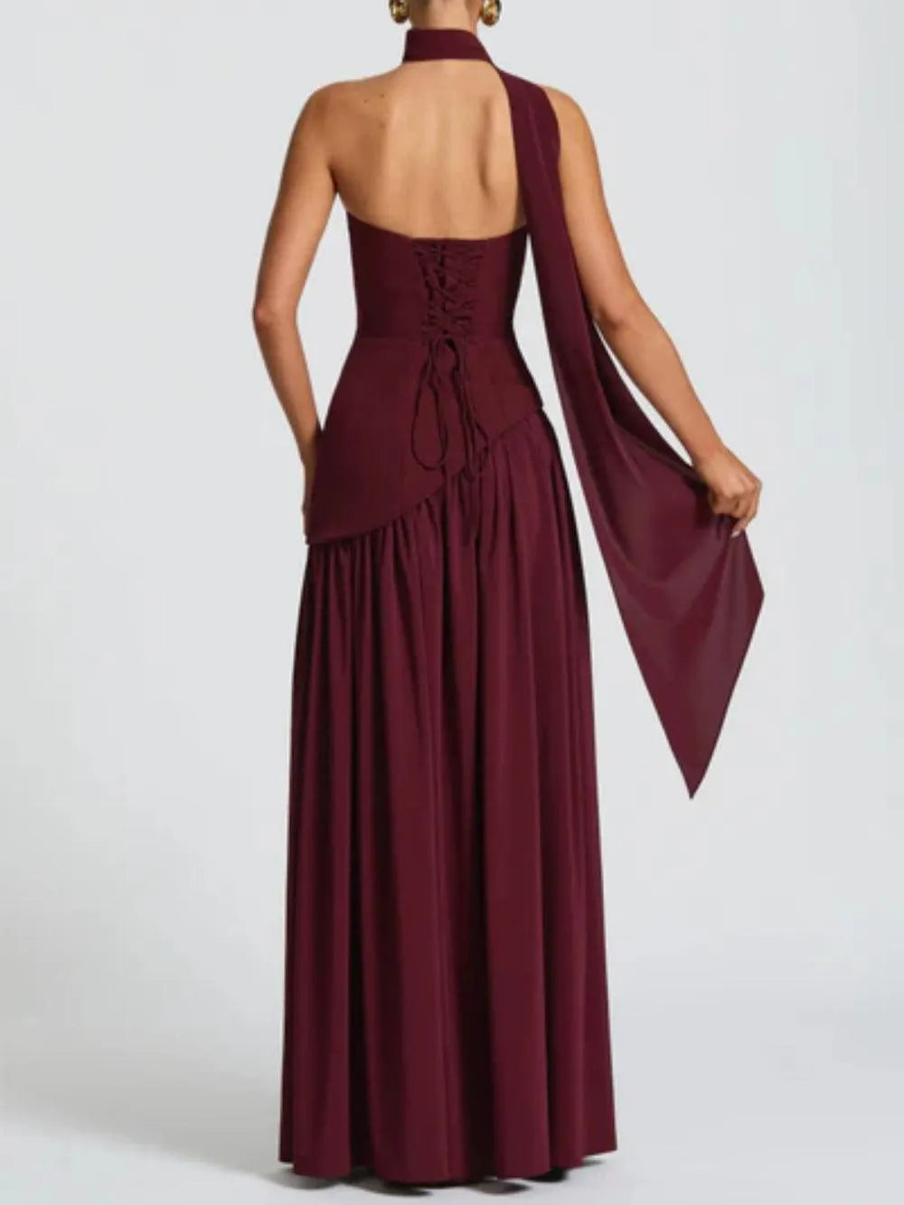 Maliyah Maxi Dress - Cherry Lacquer