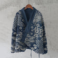 Japanese Flower Art Plush Cardigan