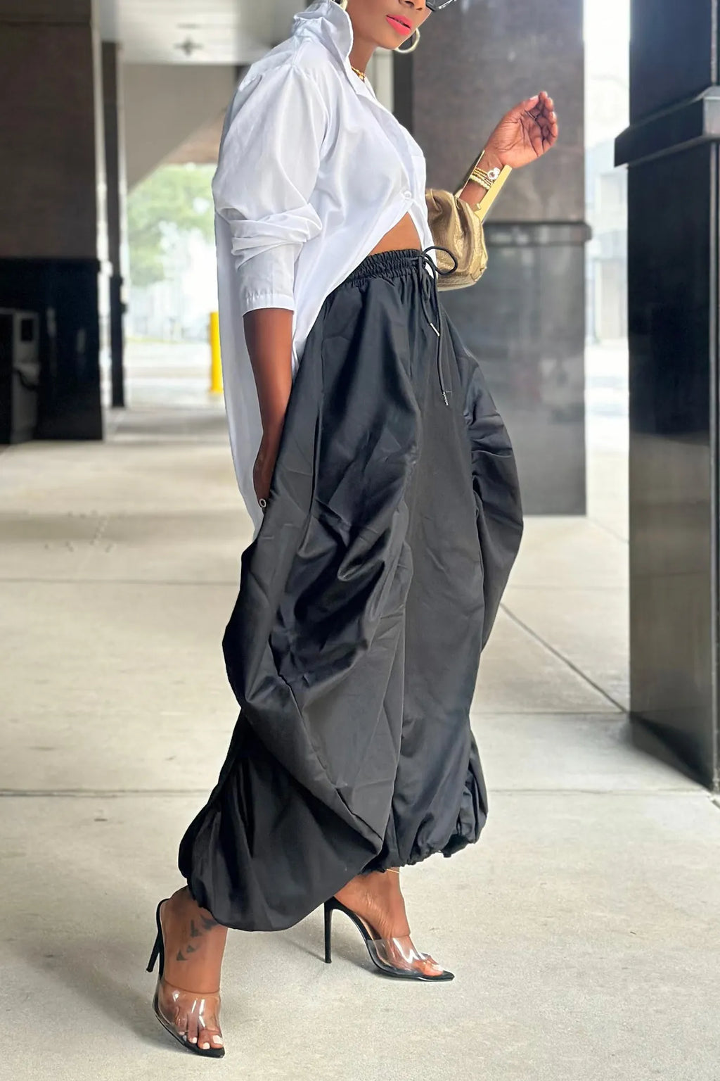 Women's Casual Comfortable Pleated Loose Pants