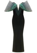 Bardot Pearl Maxi Dress Green Black