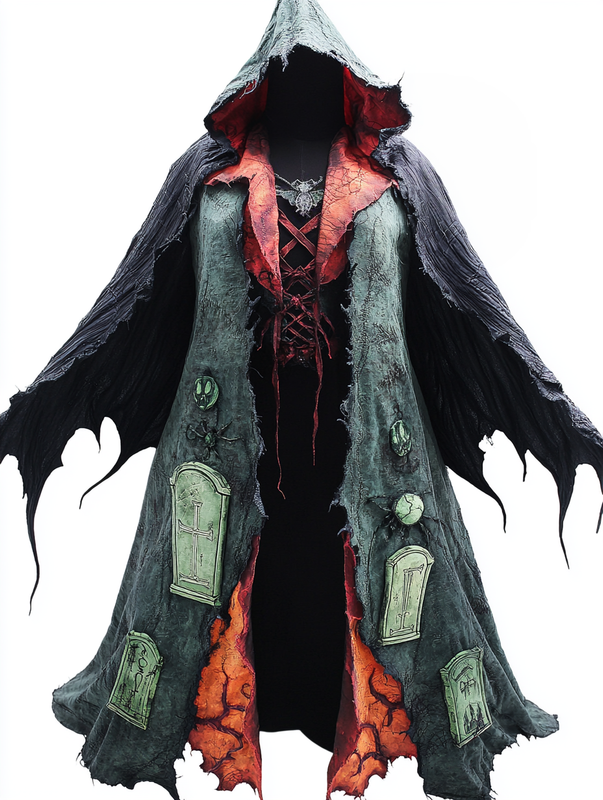 Halloween exaggerated design cape 0a7d