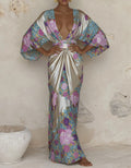 Women's Elegant Vintage Printed Robe