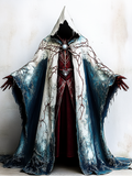 Halloween exaggerated design hooded cape ee39