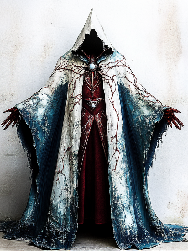 Halloween exaggerated design hooded cape ee39