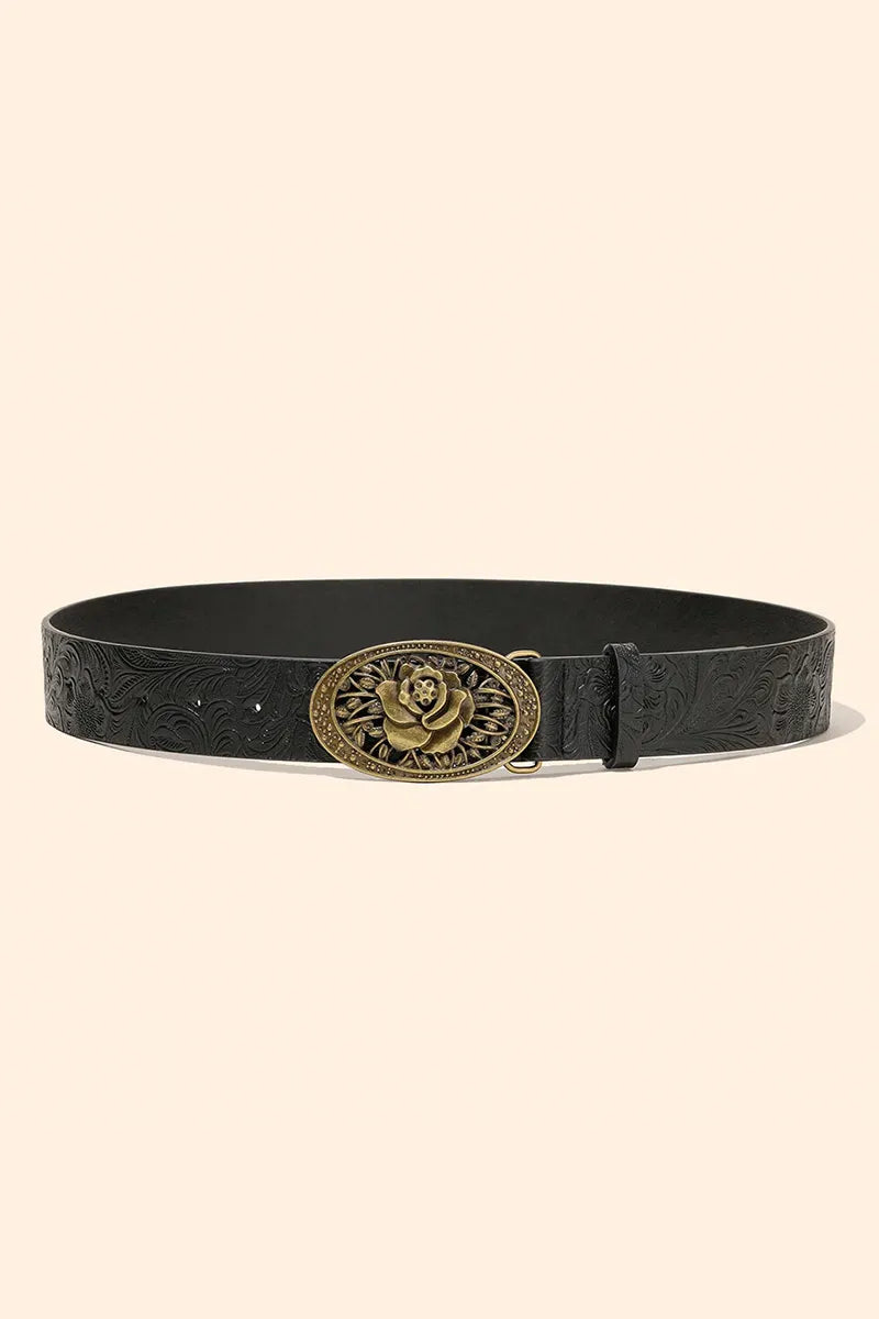 Vintage Embossed Design Belt For Stylish Women