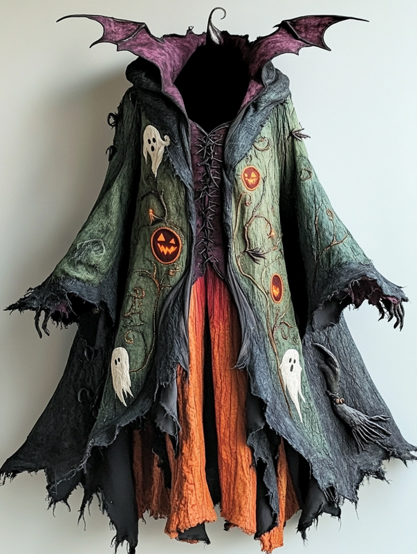 Halloween exaggerated design cape a1f4