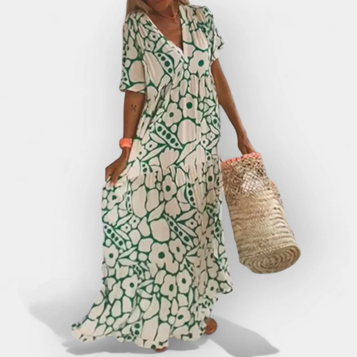 Airy Summer Dress with Pattern