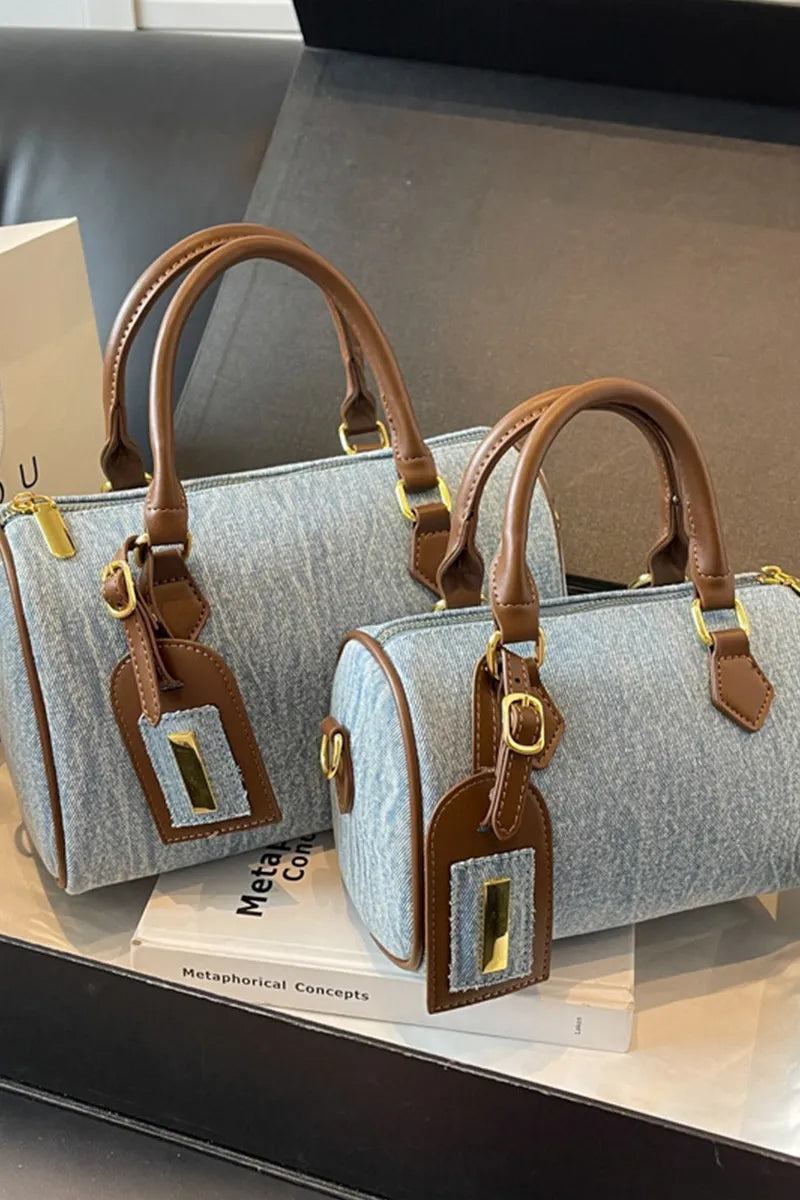 Women's Vintage Denim Pillow Handbag