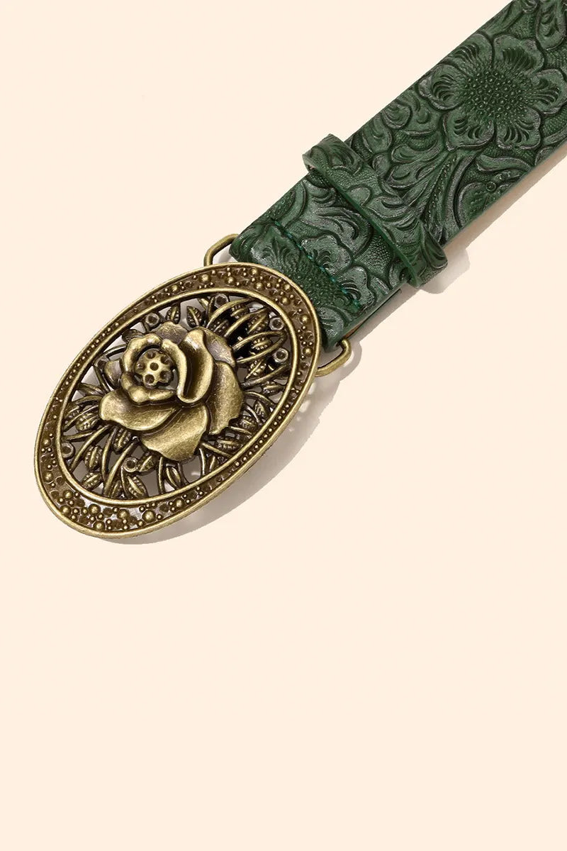 Vintage Embossed Design Belt For Stylish Women