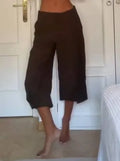V-Neck Sleeveless Top And Shorts Suit-Shorts