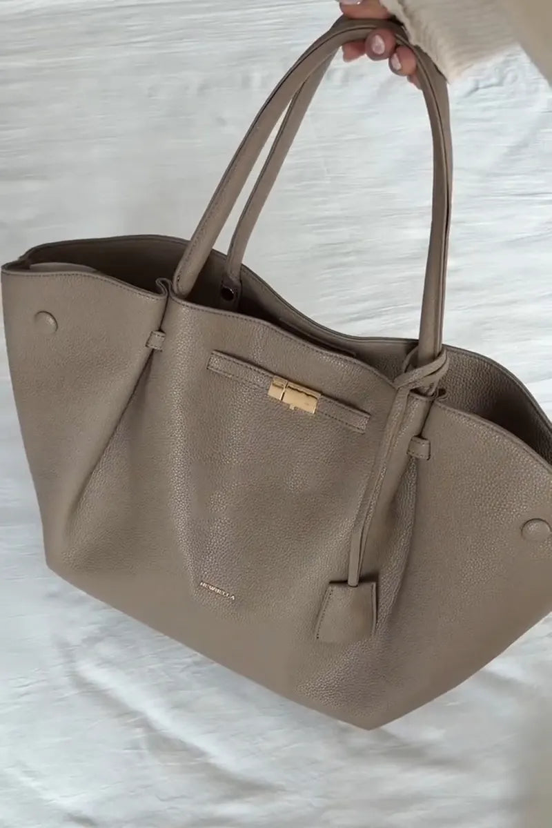 Women's Fashion One Shoulder Leather Tote Bag