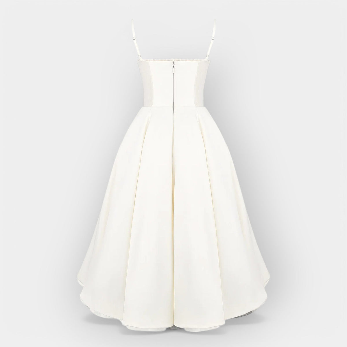 Simple White Midi Dress
