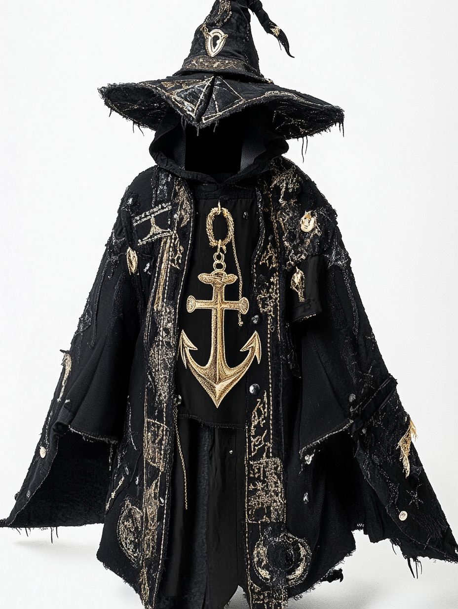 Pirate ship anchor long wizard cape 8d93