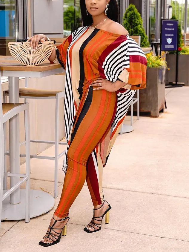 Casual Striped Printing Leggings