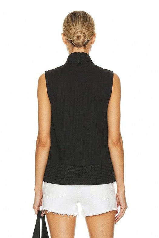 STITCH DETAIL DETACHABLE BOW TOP