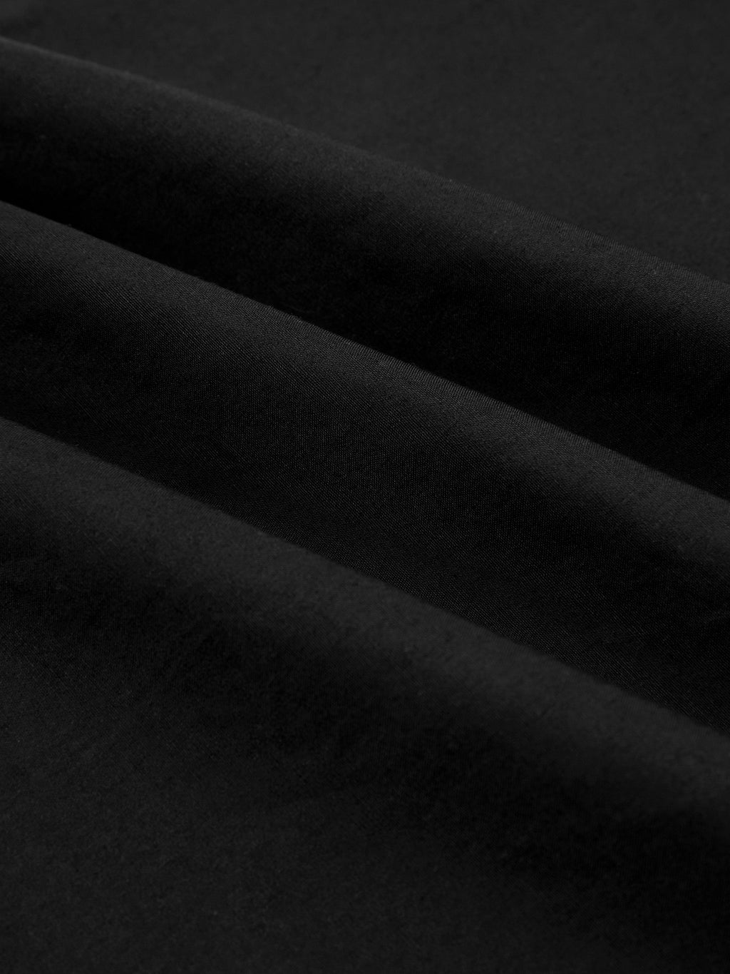 Maxi Cotton Dress, Sleeveless, V Neck, Plain, French Vintage, Black