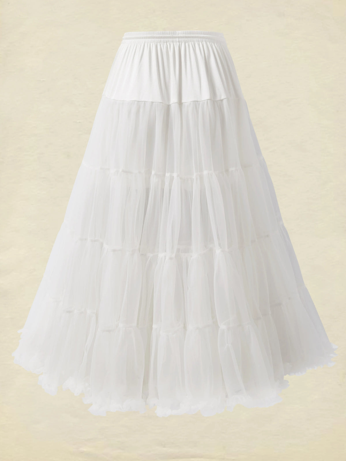 Multi-Layered Petticoat for Effortless Volume-Black
